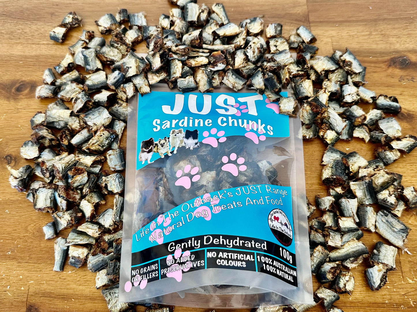 Just Sardine Chunks | 100% Australian All-Natural Dog Treats