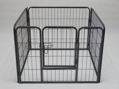 Heavy Duty 4-Panel Pet Playpen - 80 cm Extension Fence for Dogs, Cats, & Rabbit