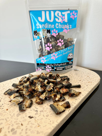 Just Sardine Chunks | 100% Australian All-Natural Dog Treats